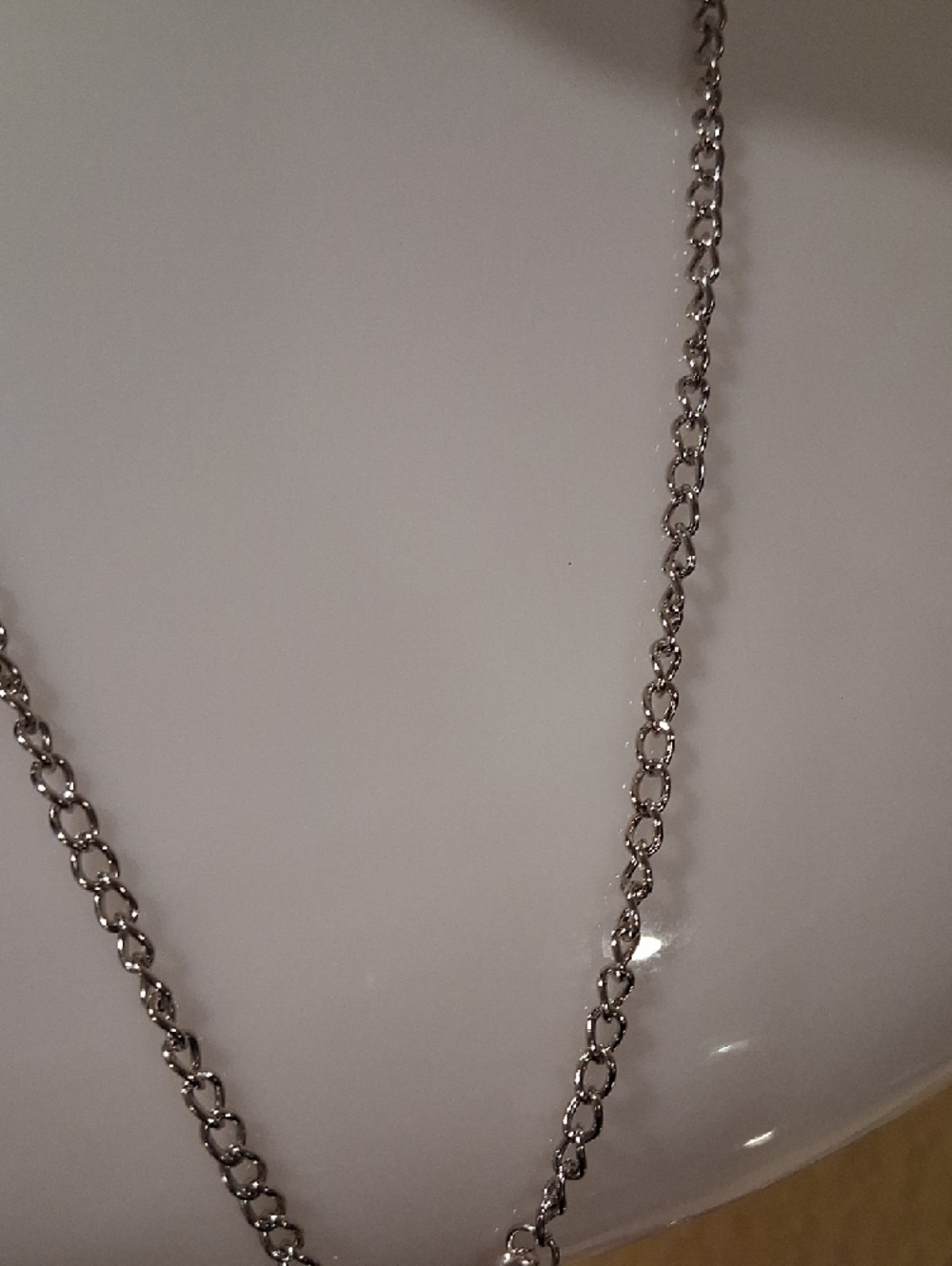 Boho Silver Fringe Necklace with Black Pendant and Turquoise Beads - Picture 2 of 3